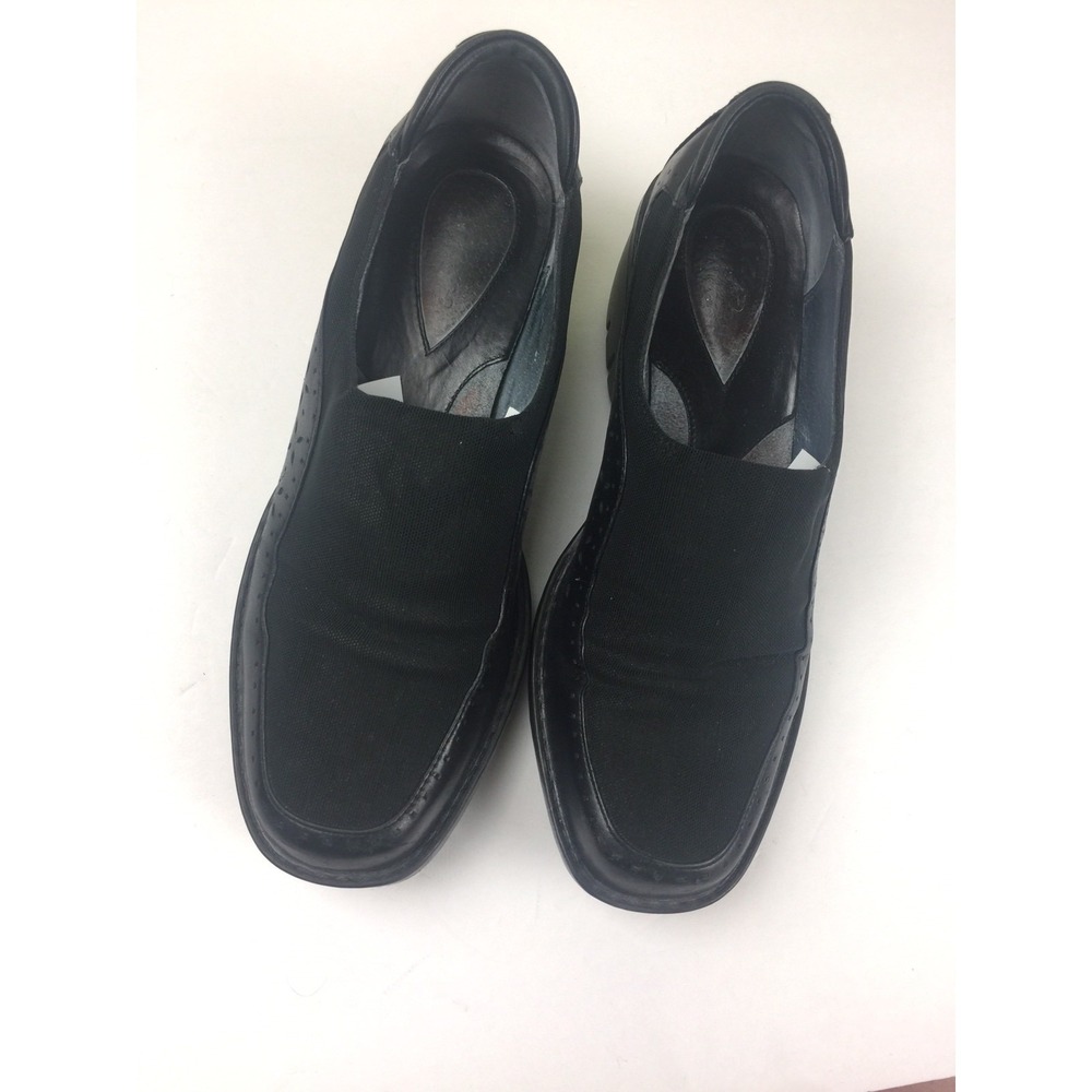 Womens shoes Loafer Black Wedge Stretch Top Eyelet Clarks Artisan